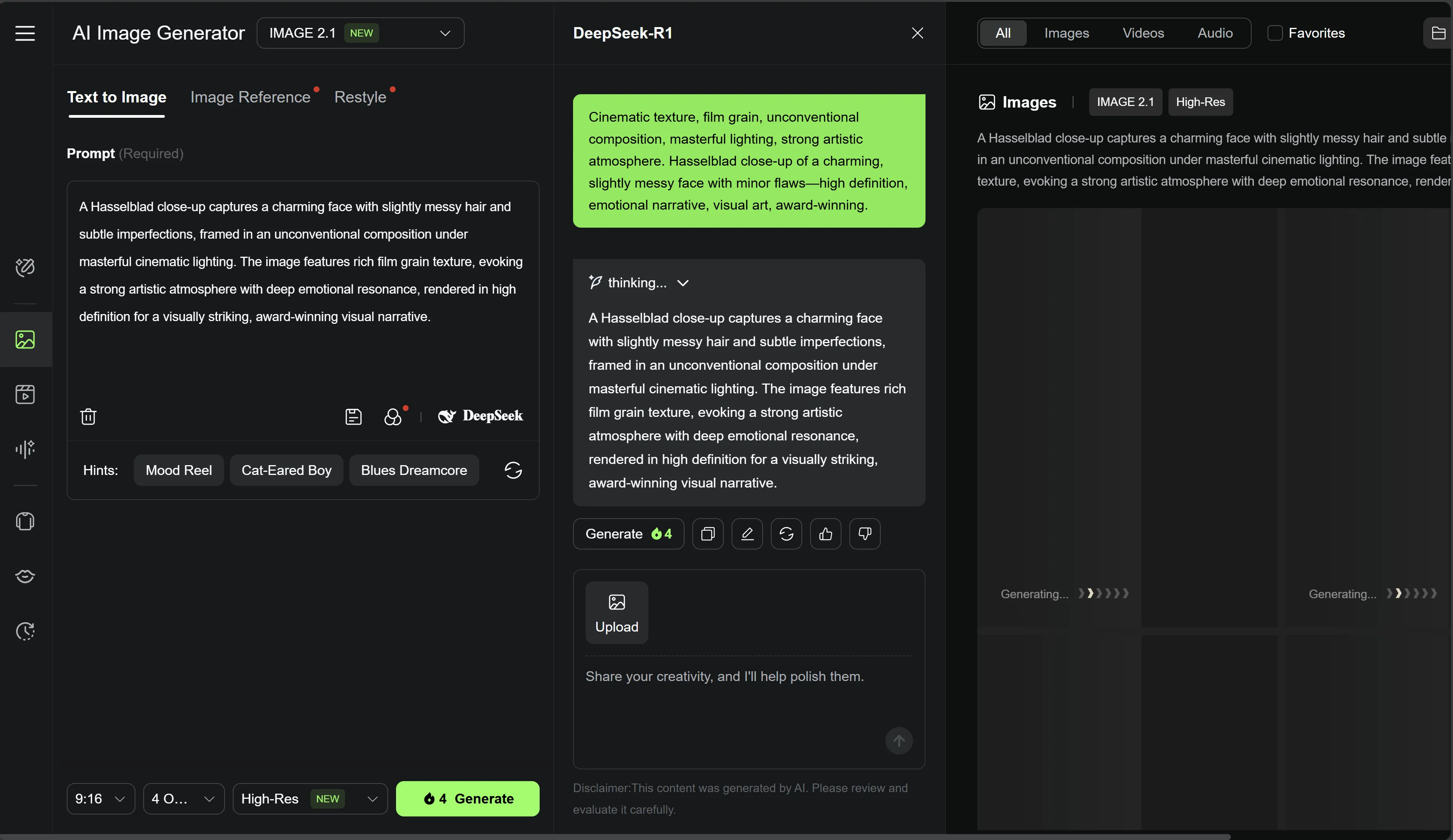 Kling workflow example